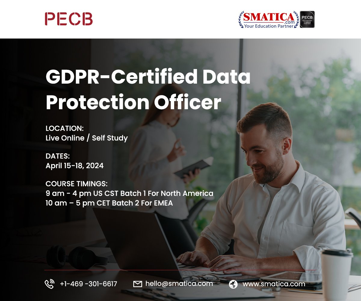 PECB GDPR -Data Protection Officer Samostojno učenje z dvema poskusoma izpita PECB - Slovenian 3 GDPR – Certified Data Protection Officer Training