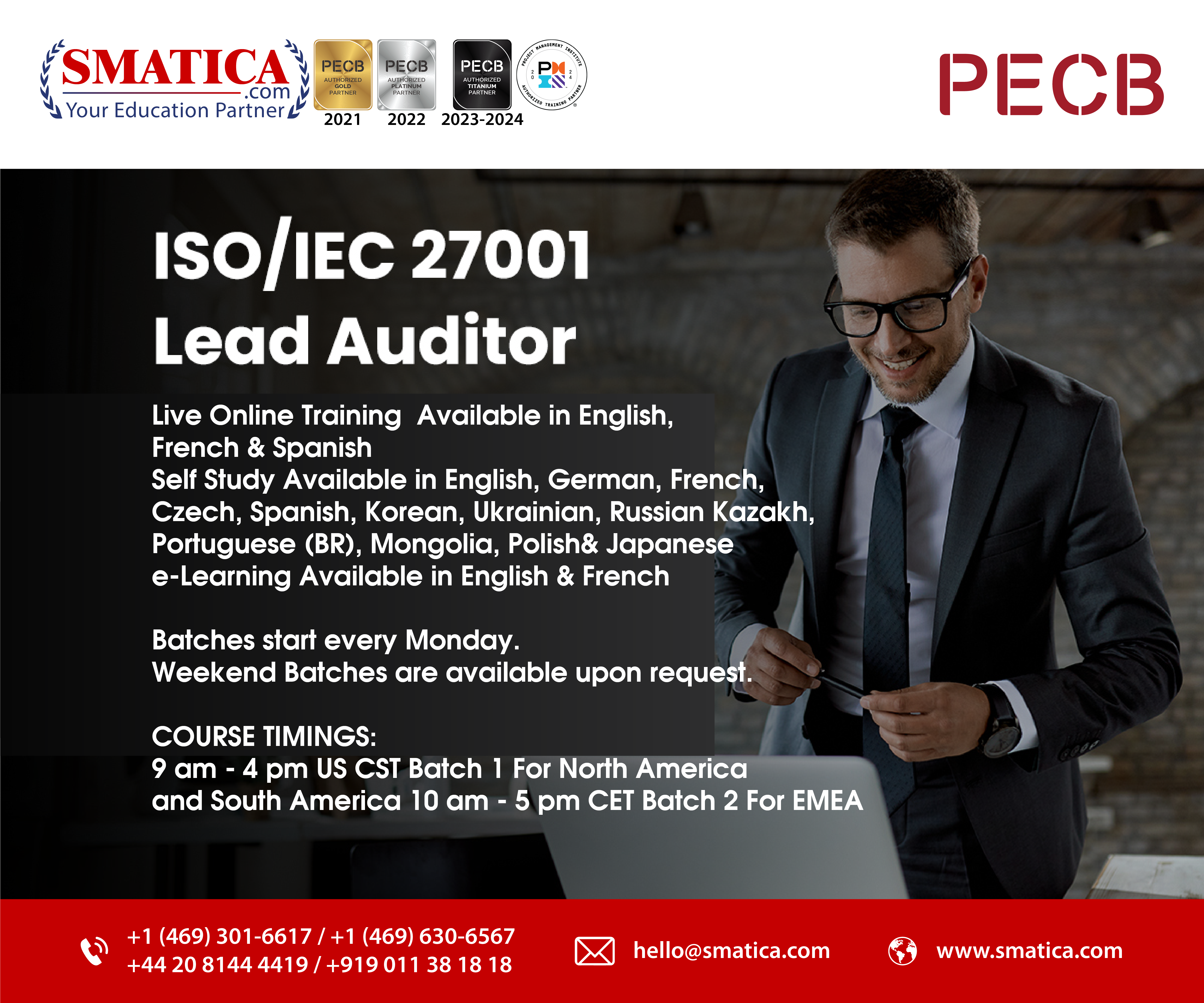 PECB ISO/IEC 27001:2022 Lead Auditor E-Learning in English with PECB Exam Voucher of 2 attempts - Special Discounted Offer 3 ISO IEC 27001 Lead Auditor